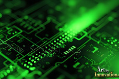 Amazing Graphics Art Collection: Modern Technology Green & Black - HD Desktop Wallpaper & Backgrounds.