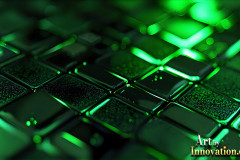 Amazing Graphics Art Collection: Modern Technology Green & Black - HD Desktop Wallpaper & Backgrounds.