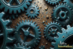 Amazing Graphics Art Collection: Modern Metallic Gears - HD Desktop Wallpaper & Backgrounds.