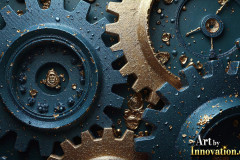Amazing Graphics Art Collection: Modern Metallic Gears - HD Desktop Wallpaper & Backgrounds.