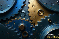 Amazing Graphics Art Collection: Modern Metallic Gears - HD Desktop Wallpaper & Backgrounds.