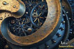 Amazing Graphics Art Collection: Modern Metallic Gears - HD Desktop Wallpaper & Backgrounds.