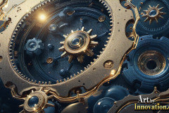 Amazing Graphics Art Collection: Modern Metallic Gears - HD Desktop Wallpaper & Backgrounds.
