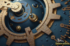 Amazing Graphics Art Collection: Modern Metallic Gears - HD Desktop Wallpaper & Backgrounds.