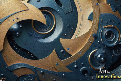 Amazing Graphics Art Collection: Modern Metallic Gears - HD Desktop Wallpaper & Backgrounds.