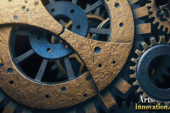 Amazing Graphics Art Collection: Modern Metallic Gears - HD Desktop Wallpaper & Backgrounds.