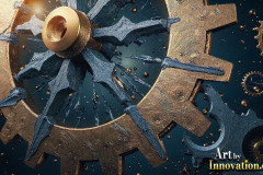 Amazing Graphics Art Collection: Modern Metallic Gears - HD Desktop Wallpaper & Backgrounds.