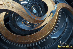 Amazing Graphics Art Collection: Modern Metallic Gears - HD Desktop Wallpaper & Backgrounds.