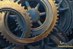 Amazing Graphics Art Collection: Modern Metallic Gears - HD Desktop Wallpaper & Backgrounds.