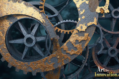 Amazing Graphics Art Collection: Modern Metallic Gears - HD Desktop Wallpaper & Backgrounds.
