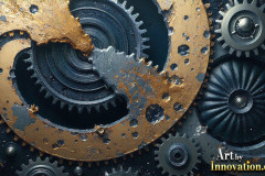 Amazing Graphics Art Collection: Modern Metallic Gears - HD Desktop Wallpaper & Backgrounds.