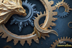 Amazing Graphics Art Collection: Modern Metallic Gears - HD Desktop Wallpaper & Backgrounds.