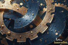 Amazing Graphics Art Collection: Modern Metallic Gears - HD Desktop Wallpaper & Backgrounds.
