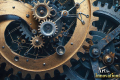 Amazing Graphics Art Collection: Modern Metallic Gears - HD Desktop Wallpaper & Backgrounds.