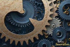 Amazing Graphics Art Collection: Modern Metallic Gears - HD Desktop Wallpaper & Backgrounds.