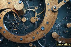 Amazing Graphics Art Collection: Modern Metallic Gears - HD Desktop Wallpaper & Backgrounds.