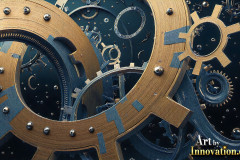 Amazing Graphics Art Collection: Modern Metallic Gears - HD Desktop Wallpaper & Backgrounds.