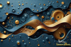 Amazing Graphics Art Collection: Modern Metallic Gears - HD Desktop Wallpaper & Backgrounds.