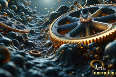 Amazing Graphics Art Collection: Modern Metallic Gears - HD Desktop Wallpaper & Backgrounds.