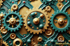 Amazing Graphics Art Collection: Modern Metallic Gears - HD Desktop Wallpaper & Backgrounds.