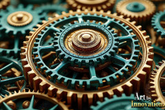 Amazing Graphics Art Collection: Modern Metallic Gears - HD Desktop Wallpaper & Backgrounds.