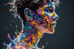 Paint Splat Fun - Hot men having fun with body paint.