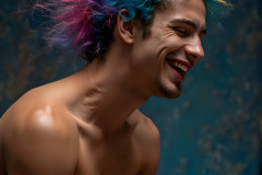 Paint Splat Fun - Hot men having fun with body paint.