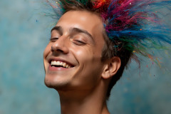 Paint Splat Fun - Hot men having fun with body paint.