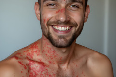 Paint Splat Fun - Colorful Happy Male Faces