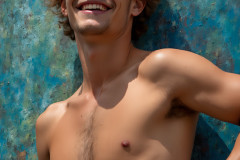 Paint Splat Fun - Colorful Happy Male Faces