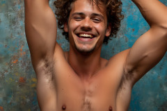 Paint Splat Fun - Colorful Happy Male Faces