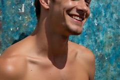 Paint Splat Fun - Colorful Happy Male Faces