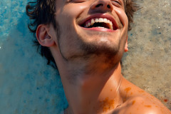 Paint Splat Fun - Colorful Happy Male Faces