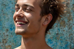 Paint Splat Fun - Colorful Happy Male Faces