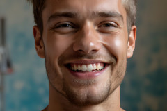 Paint Splat Fun - Colorful Happy Male Faces