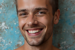 Paint Splat Fun - Colorful Happy Male Faces