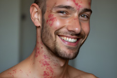 Paint Splat Fun - Colorful Happy Male Faces