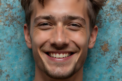 Paint Splat Fun - Colorful Happy Male Faces