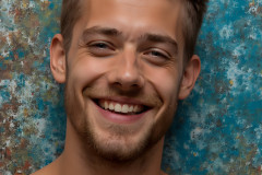 Paint Splat Fun - Colorful Happy Male Faces