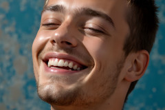 Paint Splat Fun - Colorful Happy Male Faces