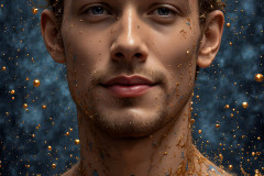 Paint Splat Fun - Colorful Happy Male Faces