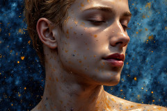 Paint Splat Fun - Colorful Happy Male Faces