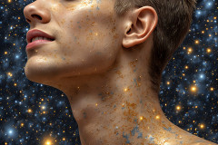 Paint Splat Fun - Colorful Happy Male Faces