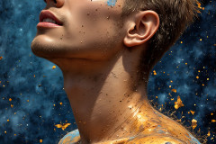 Paint Splat Fun - Colorful Happy Male Faces