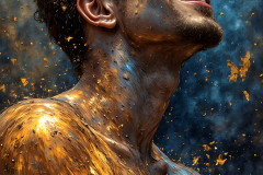 Paint Splat Fun - Colorful Happy Male Faces