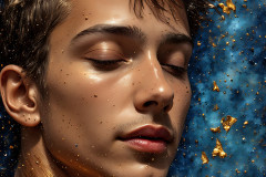 Paint Splat Fun - Colorful Happy Male Faces