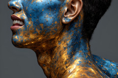 Paint Splat Fun - Colorful Happy Male Faces