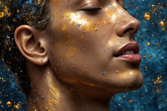 Paint Splat Fun - Colorful Happy Male Faces