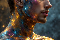 Paint Splat Fun - Colorful Happy Male Faces