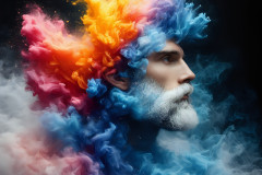 Handsome Men and the Colors of Pride,part of the LGBTQ Gay Pride Collection